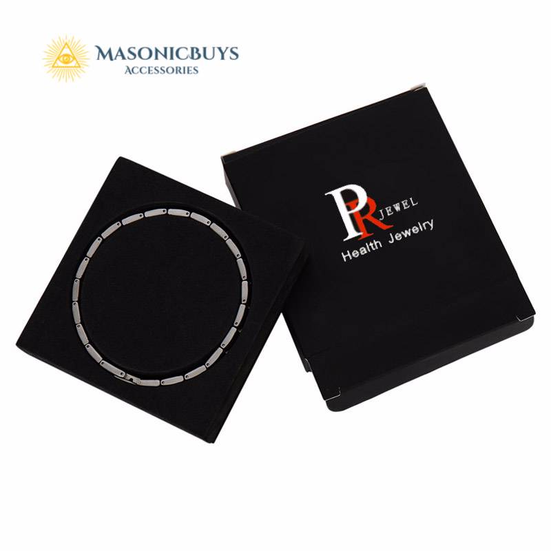 4 in 1 Magnetic Therapy Healing Masonic Bracelet Masonic Bracelets