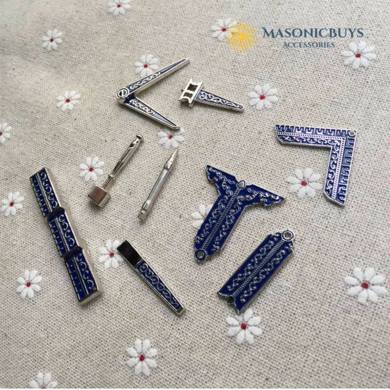 Classic Masonic Miniature Working Tool Set With Cloth Bag MasonicBuys