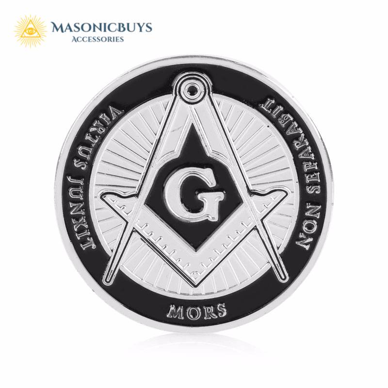 Silver Plated Masonic Coin | MasonicBuys