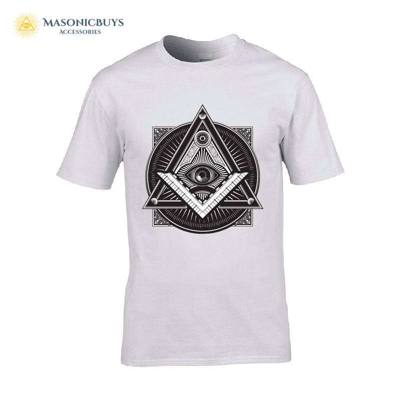 Masonic T-Shirt With Freemason Symbol Design, Extra Large sizes ...