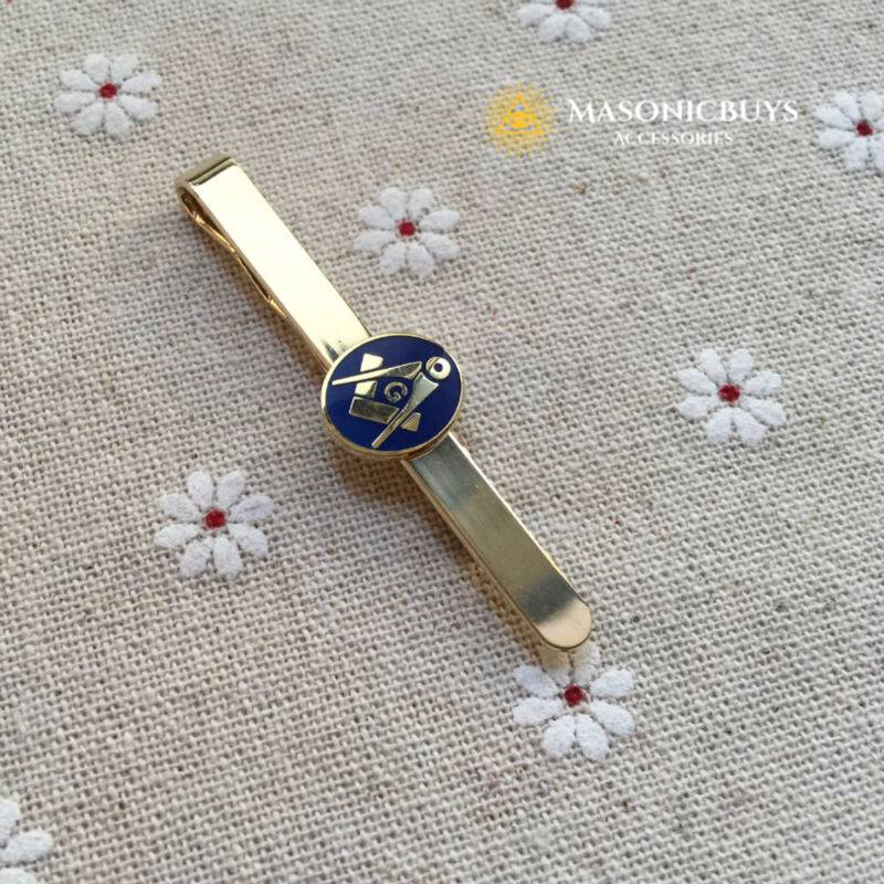 masonic tie clip and cufflinks