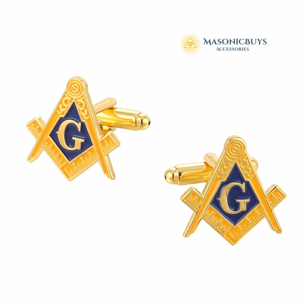 masonic tie clip and cufflinks