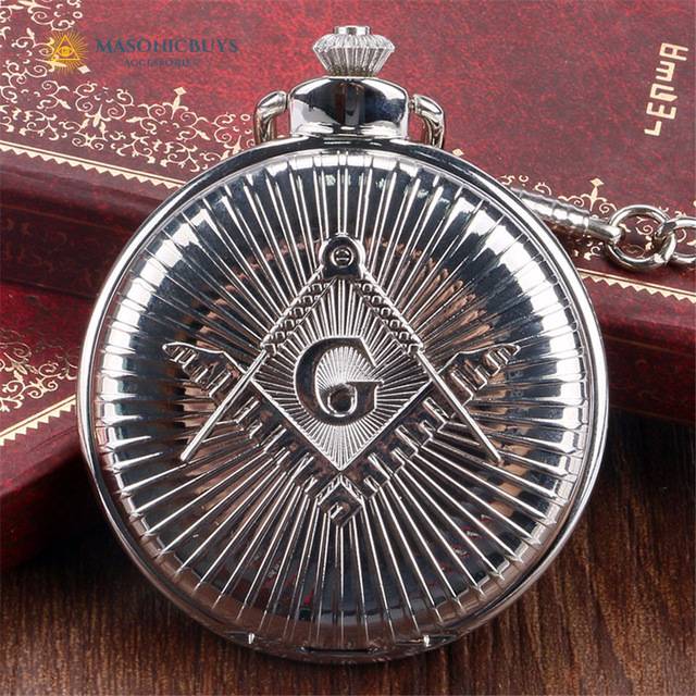 Classic Masonic Pocket Watch With Big 