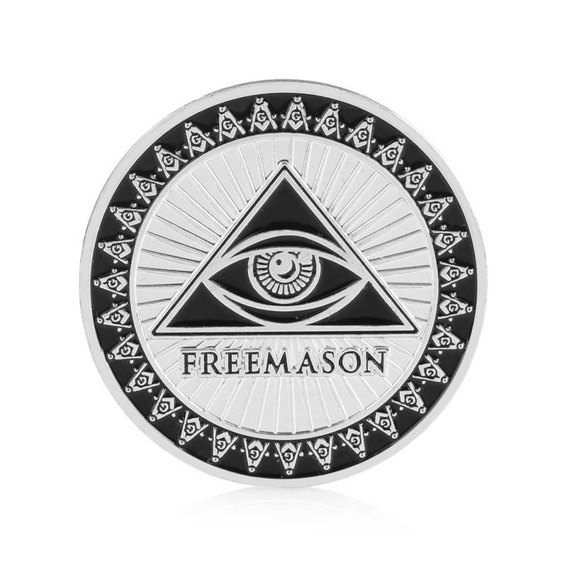 Silver Plated Masonic Coin | MasonicBuys