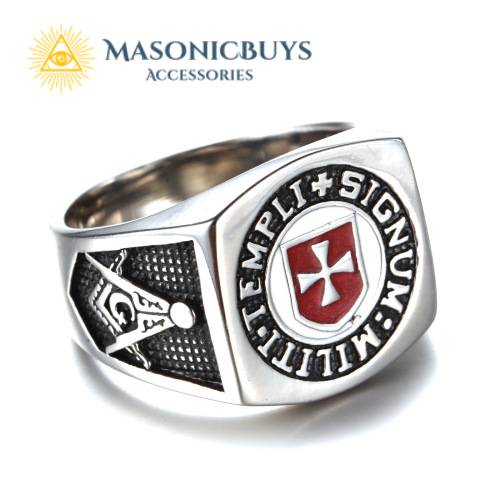 Masonic Knights Templar (Militi Templi Signum) Ring | MasonicBuys