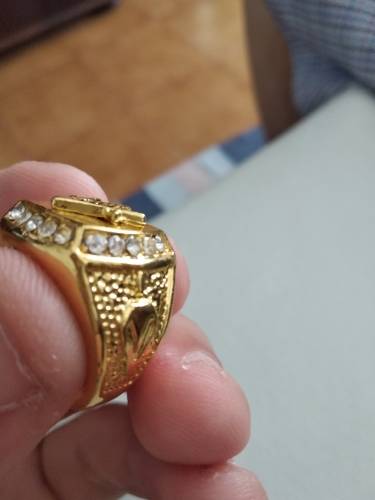 Vintage Masonic Golden Ring With Crystal | MasonicBuys
