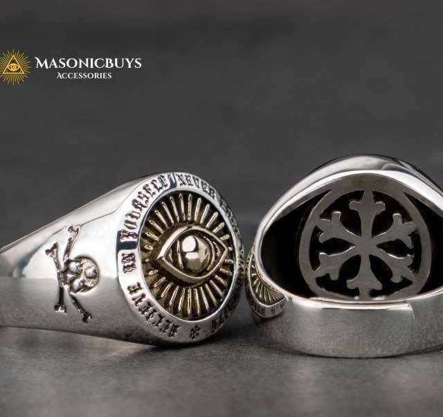 925 Silver Masonic Ring With The Eye of Providence | MasonicBuys
