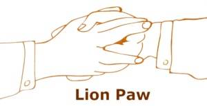 handshake Lion Paw