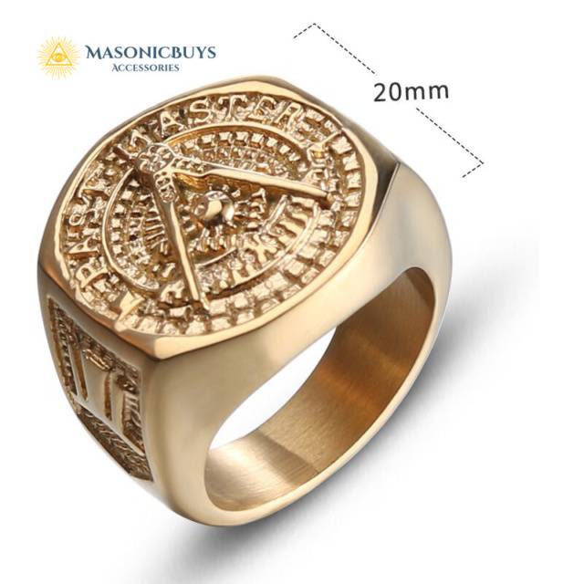 Classic Vintage Past Master Masonic Ring | MasonicBuys