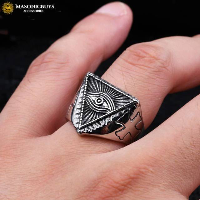 Triangle Eye of Providence Masonic Ring | MasonicBuys