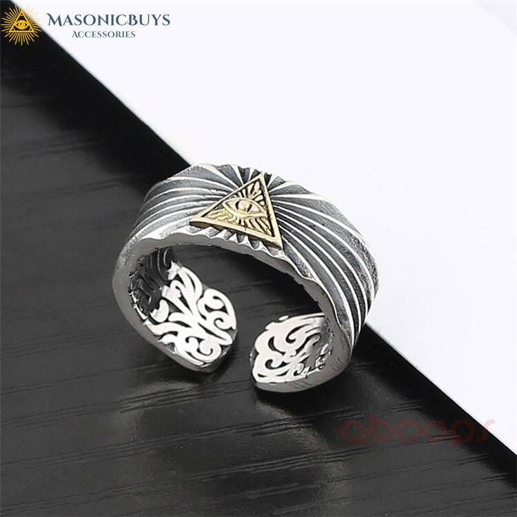 925 Sterling Silver Adjustable Masonic Ring | MasonicBuys