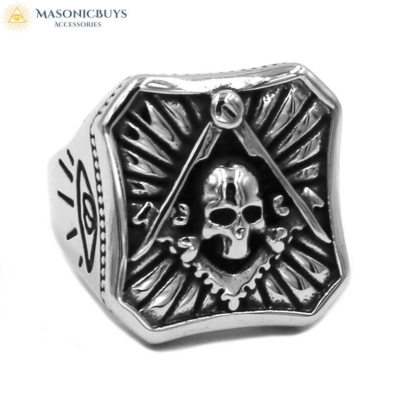 Masonic Ring With Skull | MasonicBuys