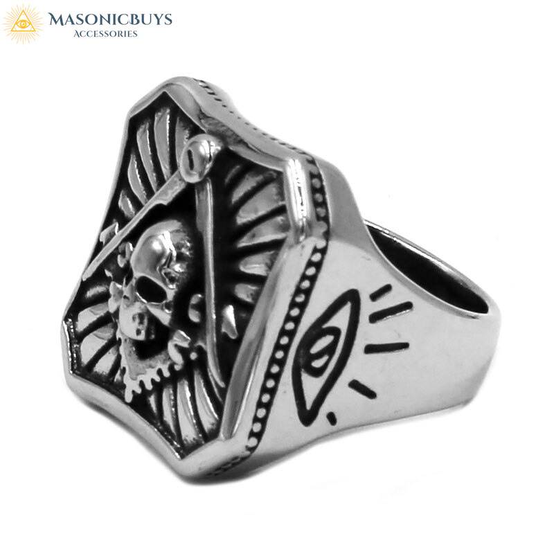 Masonic Ring With Skull | MasonicBuys