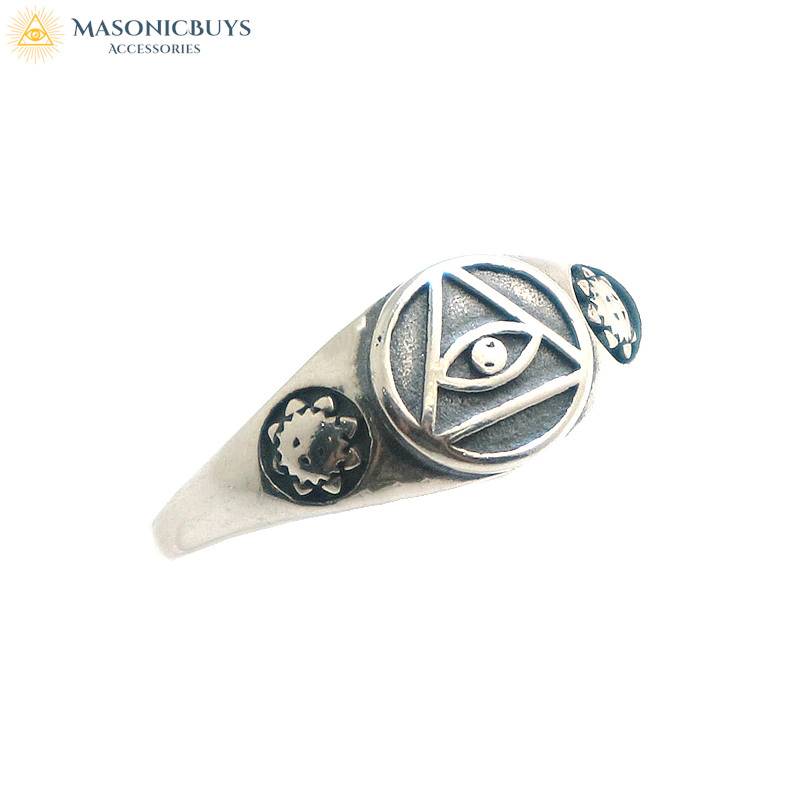 all seeing eye masonic ring