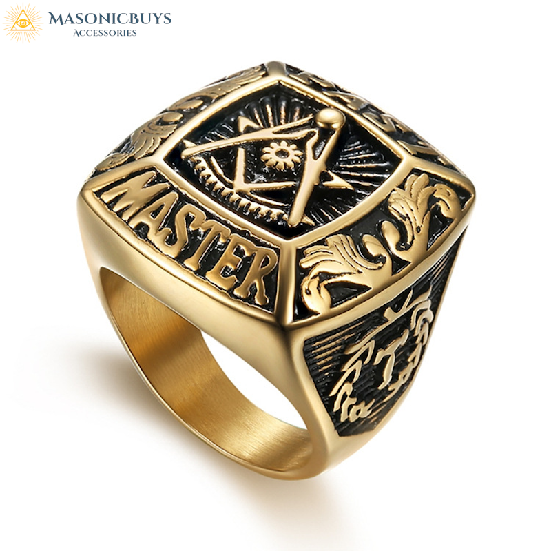 Ancient Style Past Master Masonic Ring | MasonicBuys