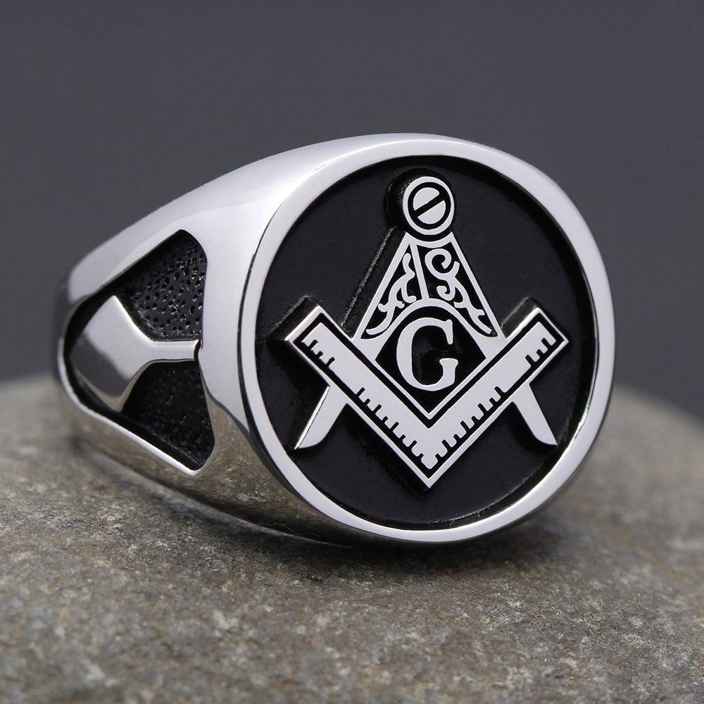 Classic High Quality Silver Masonic Ring | MasonicBuys