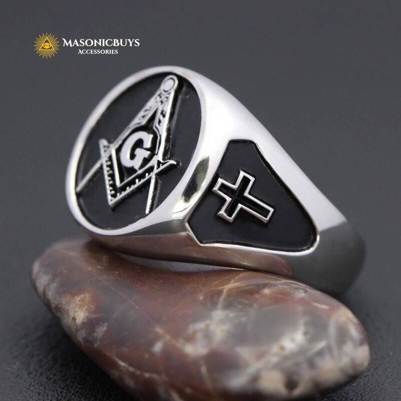 Classic High Quality Silver Masonic Ring5 
