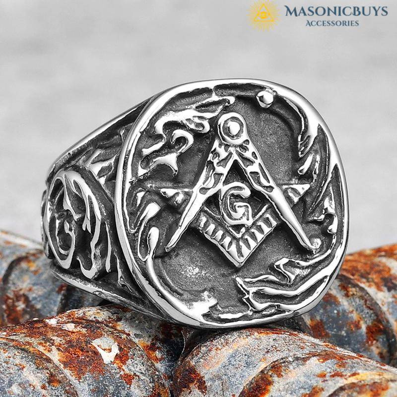 Antique Robustious Masonic Ring