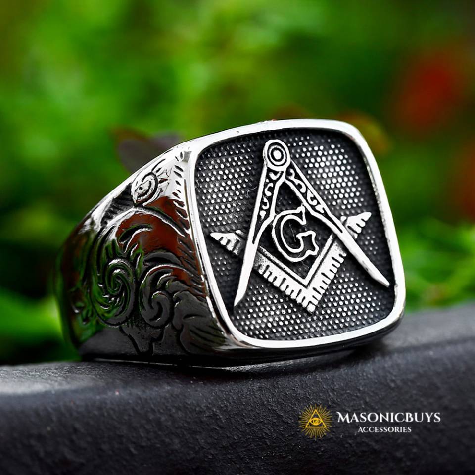 New Design Stainless Steel Classic Vintage Masonic Ring Masonic Rings