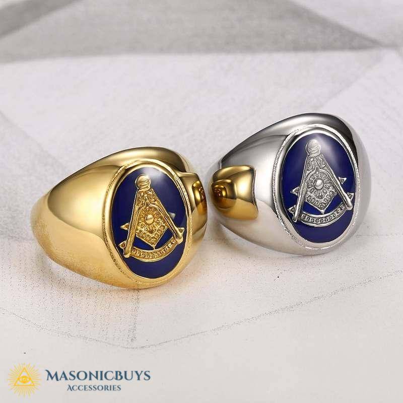 Gold / Silver Plated Vintage Masonic Ring